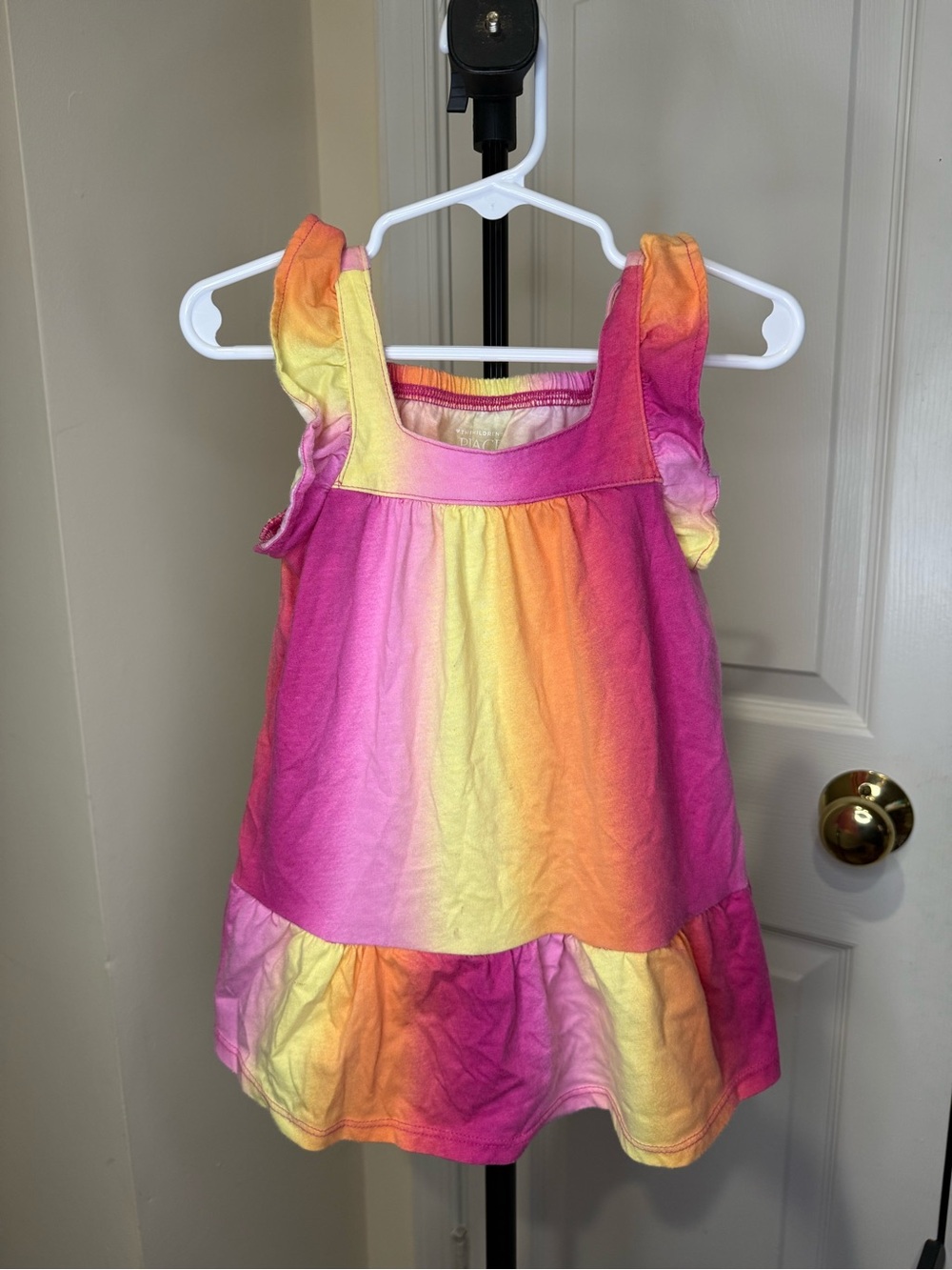 The Children's Place Pink, Yellow & Orange Ombre Tank Dress